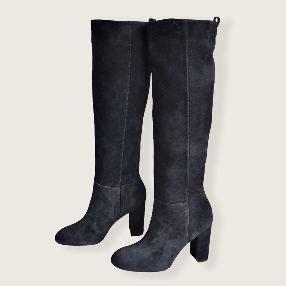 Sam Edelman Caprice Suede Trendy Knee-High Boots - Picture 10 of 16